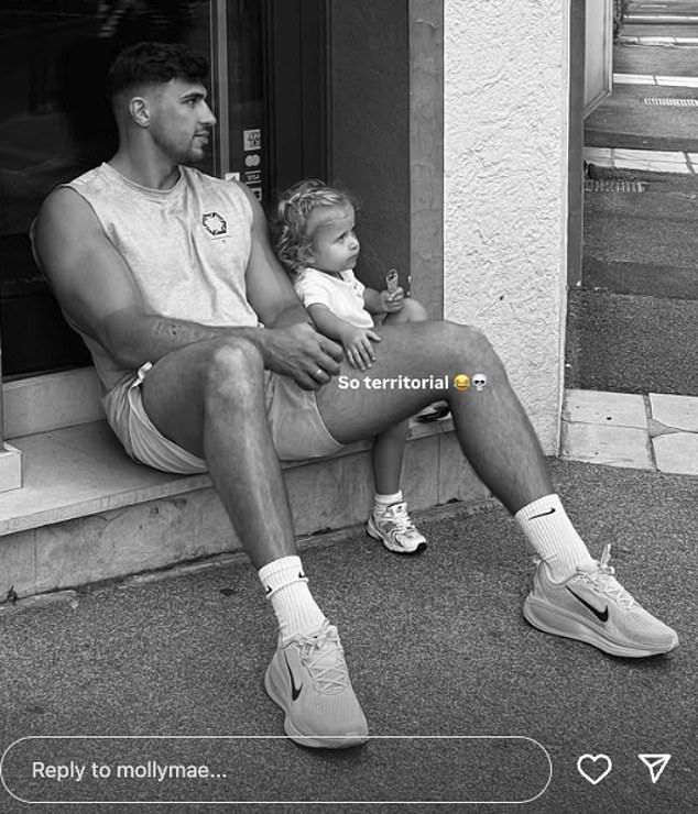 Tommy later enjoyed quality time with his beloved Bambi