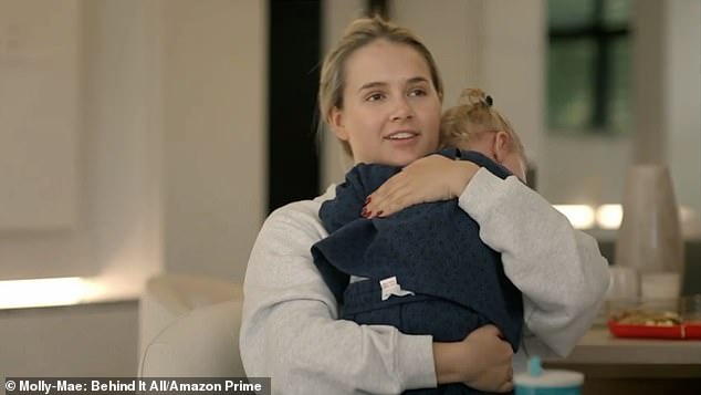 Molly with daughter Bambi. The 25-year-old pledged to be open and honest about her struggles with motherhood