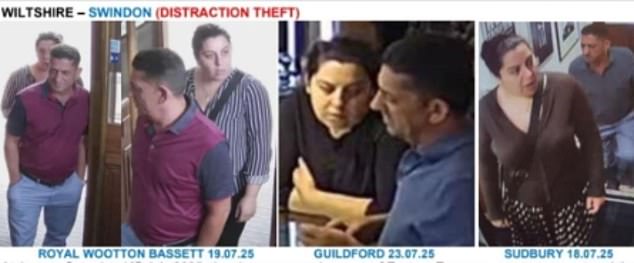 A pair of 'Bonnie & Clyde' Eastern European shoplifters have targeted at least three jewllery shops across the UK in the last month alone, taking stock worth thousands of pounds