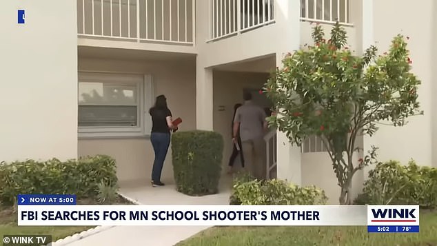 Plainclothes FBI agents were seen arriving at her condominium in Naples, Florida to try to speak with her about the tragedy