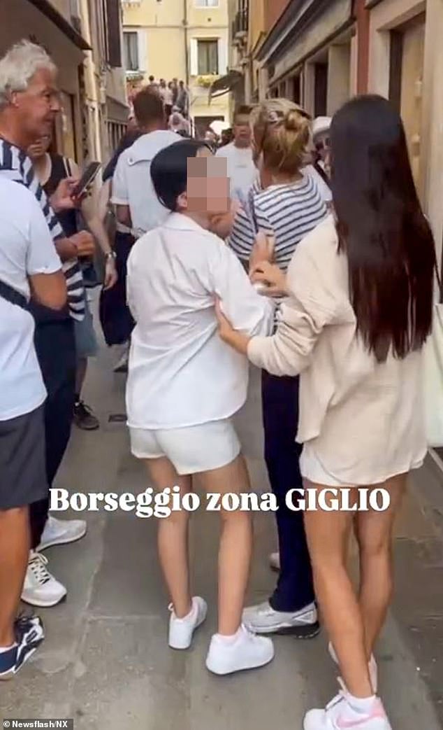Local reports said the unnamed holidaymaker had spotted the teen sneaking her purse, which contained her money and passport, into her bag before she instinctively grabbed her ponytail