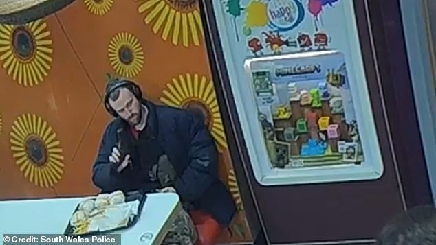 Jacob Jenkins, 29, was seen showing his gun to a group of teenagers in a McDonald's restaurant