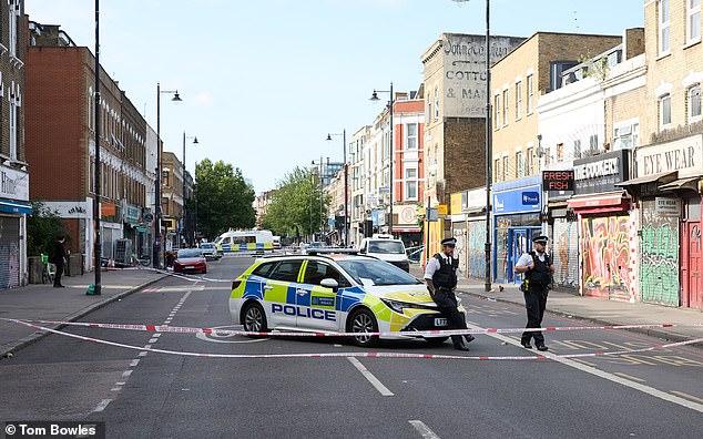 Police were called to reports of gunshots on Dynevor Road, Stoke Newington, just after midnight this morning