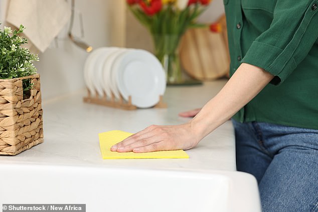 Damage: A reader is unhappy with their kitchen worktop which is starting to chip and crack after just two years