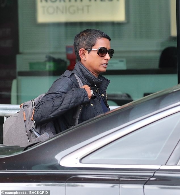 Under-fire BBC presenter Naga Munchetty has a reputation for being an 'absolute nightmare' for junior staff, a source has claimed - she is seen here leaving BBC studios on August 9