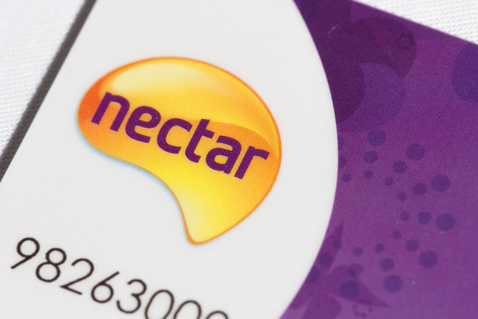 Close-up of a Nectar points card.