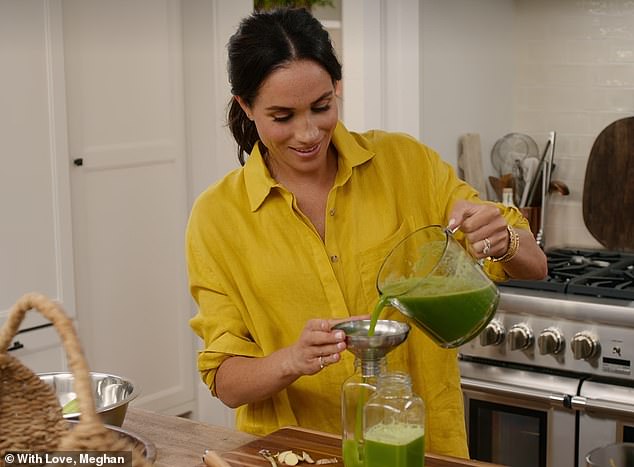 Meghan lauded green juice as her favourite 'natural source of energy' and biographers Omid Scobie and Carolyn Durand said that Meghan never skips the first meal of the day