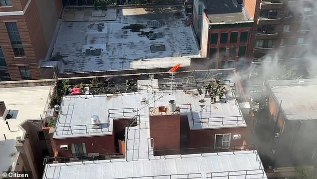 The large fire occurred Friday morning around 10am near 96st station in the Upper East Side