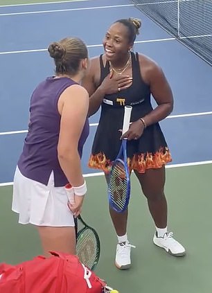A new angle of Jelena Ostapenko and Taylor Townsend's argument shows the latter's reply