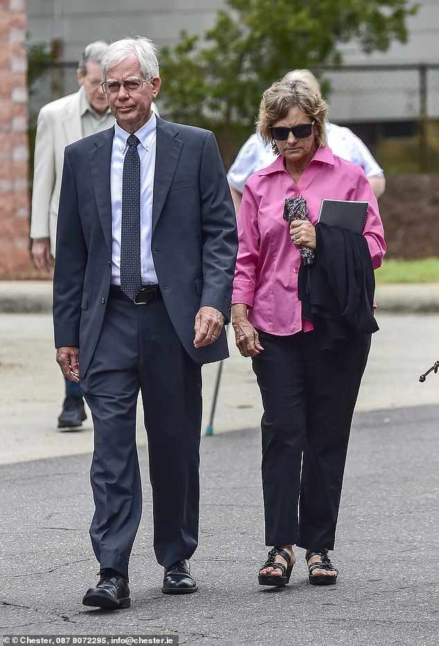 Sharon Martens arriving at the court in July 2017 to attend her husband and daughter¿s trial