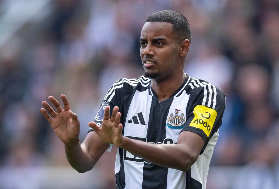 Alexander Isak of Newcastle United during a soccer match.