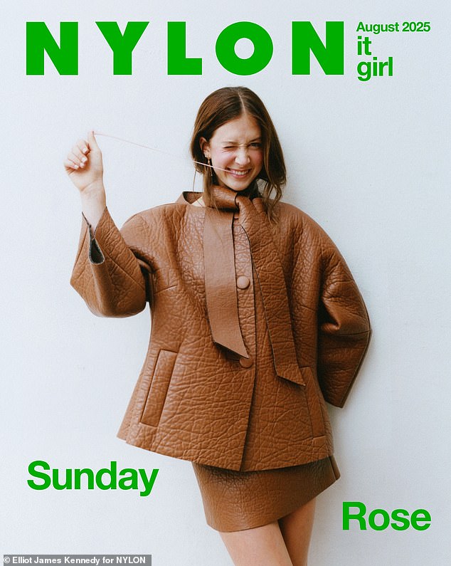 Nicole Kidman's nepo baby daughter Sunday Rose, 17, has landed her first fashion cover for Nylon's 'It Girl' issue for the month of August