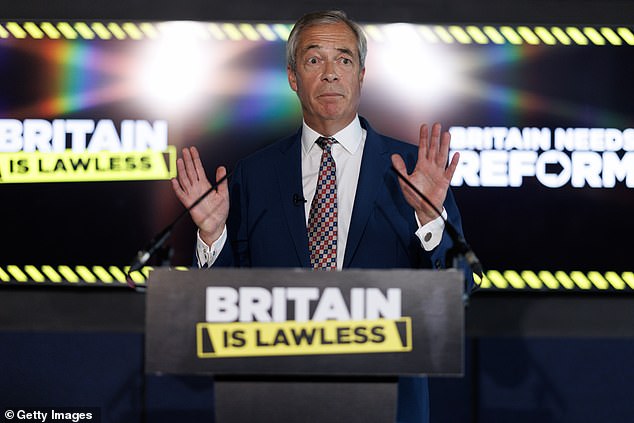 Nigel Farage raised fears yesterday of Britain descending into 'disorder on a huge scale' as he stood by his plans for 'mass deportation' of asylum seekers
