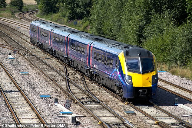 A potential 5.5 per cent rise in England’s train fares next year has been described by public transport groups as ‘outrageous’. July’s Retail Prices Index (RPI) measure of inflation – which is often used to determine increases in the cost of train travel – will be announced on Wednesday (file image)