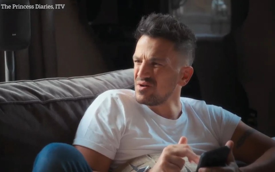 Peter Andre reacts to online messages received by his daughter.