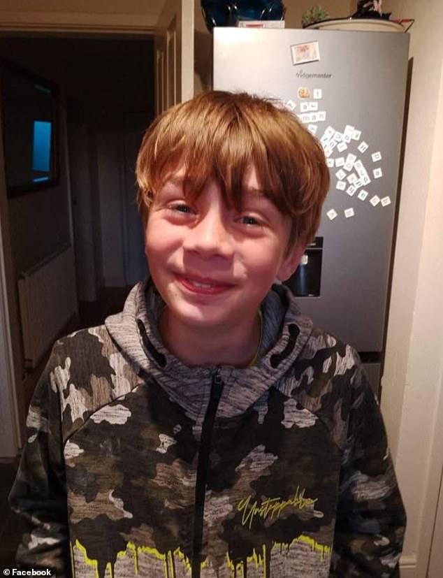 This is the first picture of 12-year-old schoolboy Logan Carter who died after falling from a playground apparatus in a park