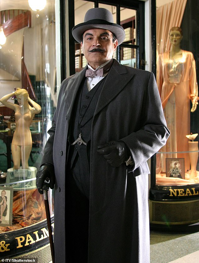 Sir David, who by his own admission has had a 'lucky life' became a household name playing Agatha Christie's fastidious Belgian detective Hercule Poirot, for 25 years