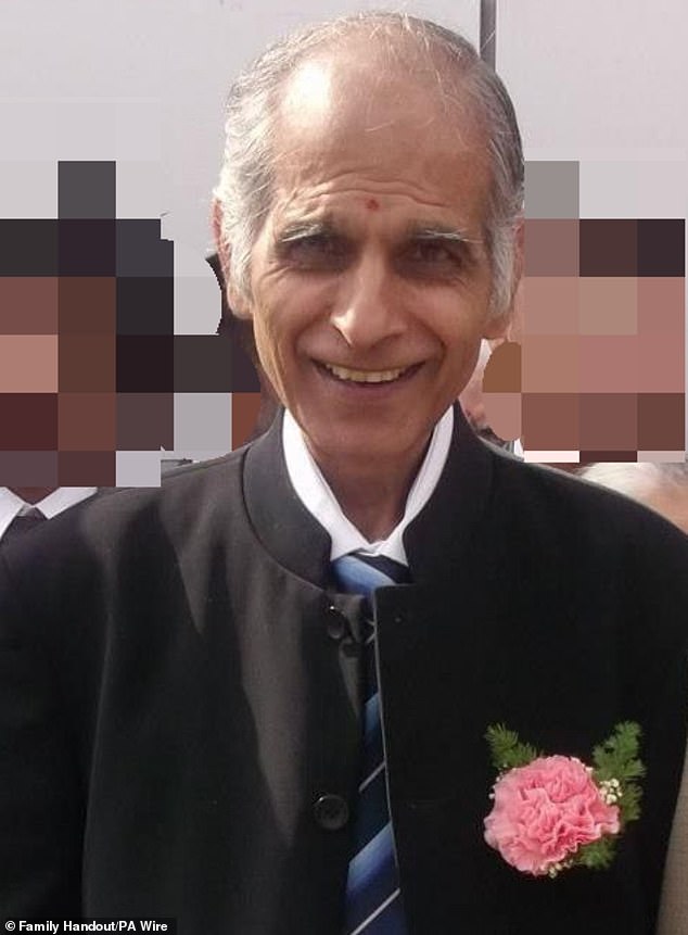 Mr Kohli, 80, was walking his dog Rocky in Franklin Park in Braunstone Town, Leicestershire, just yards from his home when he was attacked on September 1 last year and died the following day from his injuries