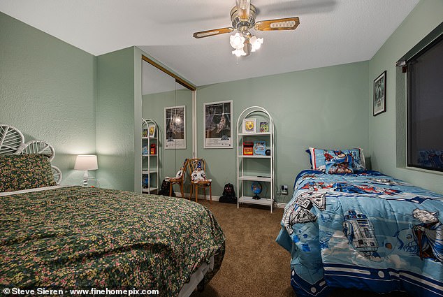 Each room has been propped to reflect scenes from the movie