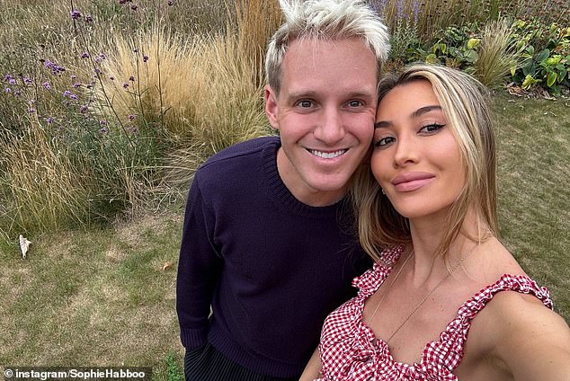 Sophie Habbo has been forced to delete an Instagram photo after accidentally sharing a full frontal image of husband Jamie Laing on Sunday
