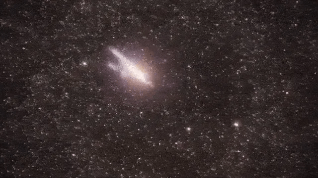 Galaxy in a field of stars.
