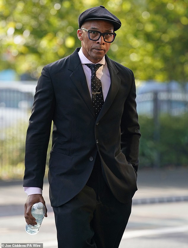 The Repair Shop 's Jay Blades (pictured here arriving for a hearing at Cannock Magistrates' Court in September 2024) has been charged with two counts of rape