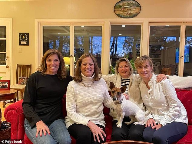 Mary Westman, seen with her sisters Nancy, Margaret and Diane, fled her Florida apartment for the airport on the day of the horror, Daily Mail can exclusively reveal