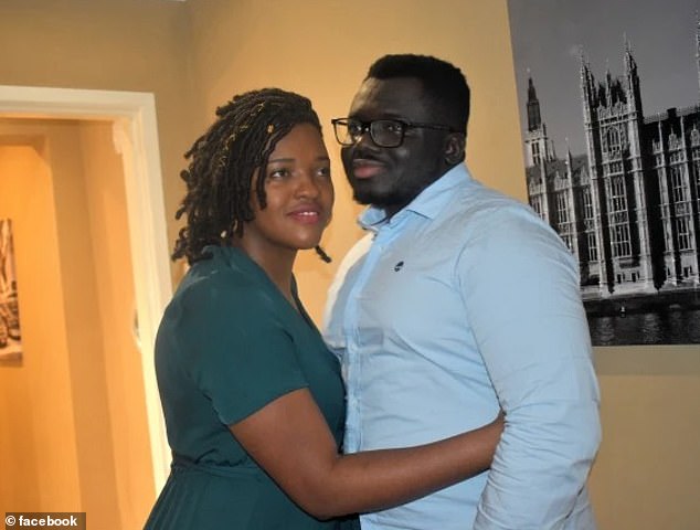 Kofi Offeh, right, and Jean Gasho, left. They are the self-proclaimed king and queen of an African royal dynasty who set out on a mission to reclaim land 'stolen' from their ancestors