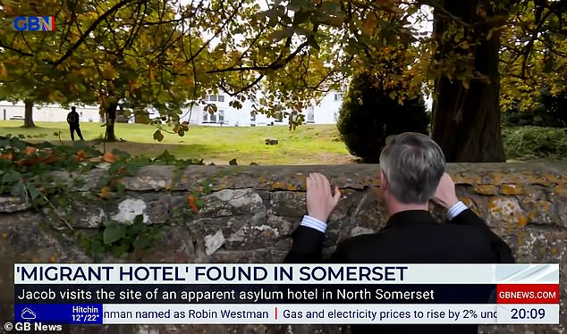 On his GB News programme State of the Nation, Rees-Mogg tried to establish whether rumours were true - that Winford Manor had shut its gates to guests and was housing asylum seekers