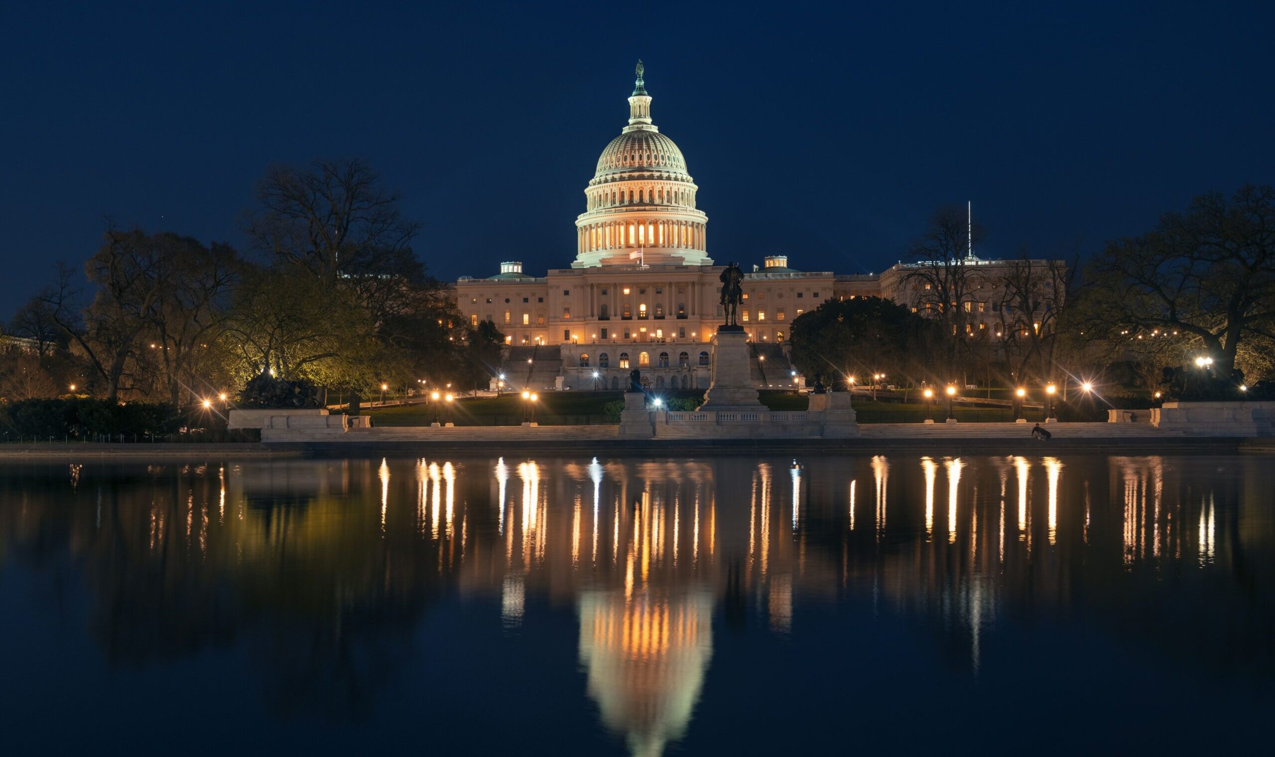 Us,Capitol,Hill,In,Washington,Dc,At,Night