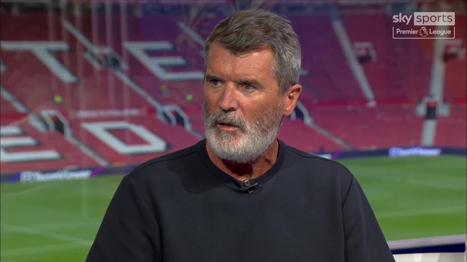Roy Keane during a Sky Sports Premier League broadcast.