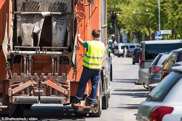 Since you've bin gone: Rubbish trucks have become an unfamiliar sight in Ealing due to staff shortages (file image)