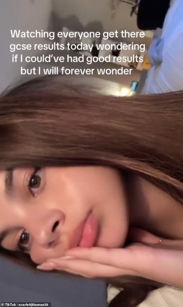 Scarlett, 16, who appeared in BBC 's Waterloo Road in 2023, recently shared that she did not sit the nationwide exams in a video posted to her TikTok page