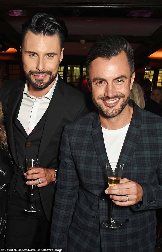 The X Factor star and presenter, 36, was married to his ex-husband Dan (pictured in 2016) for six years before they divorced in 2021 after Rylan admitted he cheated on him