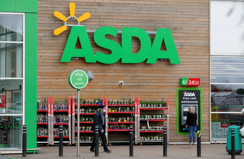 Exterior view of an Asda supermarket.