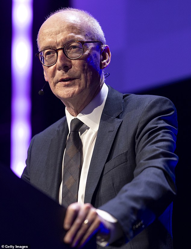 Chancellor of the Duchy of Lancaster Pat McFadden (pictured) has advised people to stockpile tinned food, batteries and torches in case of an emergency