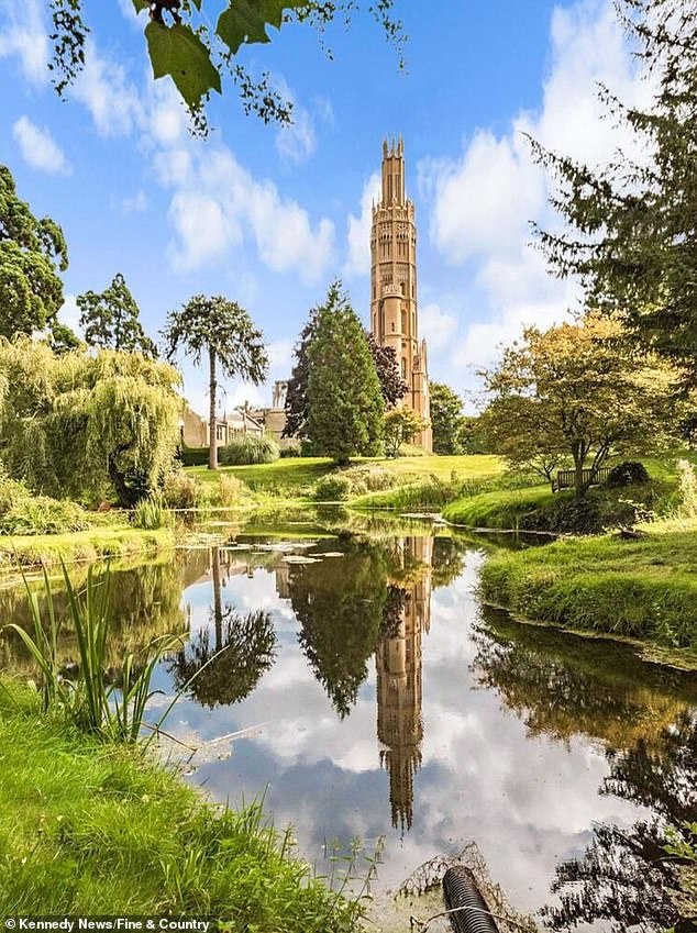 Hadlow Tower - or 'May's Folly' as locals call it - is the tallest Gothic folly in the world and boasts four bedrooms over five floors