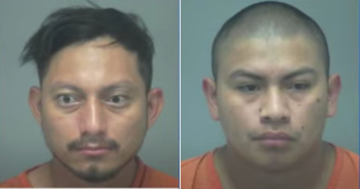 Luis Miguel Dominguez, left, and Jose Fernando-Lux Morales were arrested in southern Kansas.