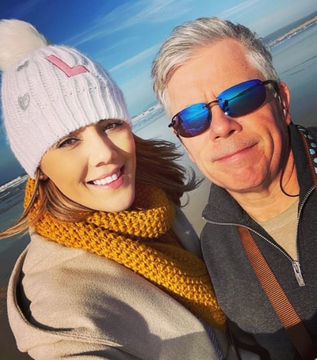 Jasmine Wyld (left), 33, had been in a relationship with her father in law Mark Gibbon (right), 62, when he allegedly tried to murder her on holiday by drowning her in a hotel swimming pool