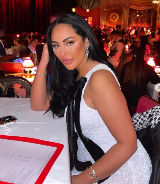 Sophie Kasaei at her 34th birthday celebration in Paris.