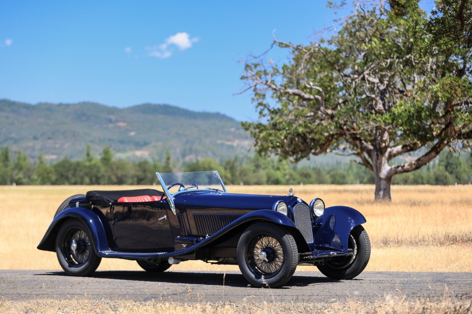 1933 Alfa Romeo 8C 2300 Torpedo at Pebble Beach Auctions.