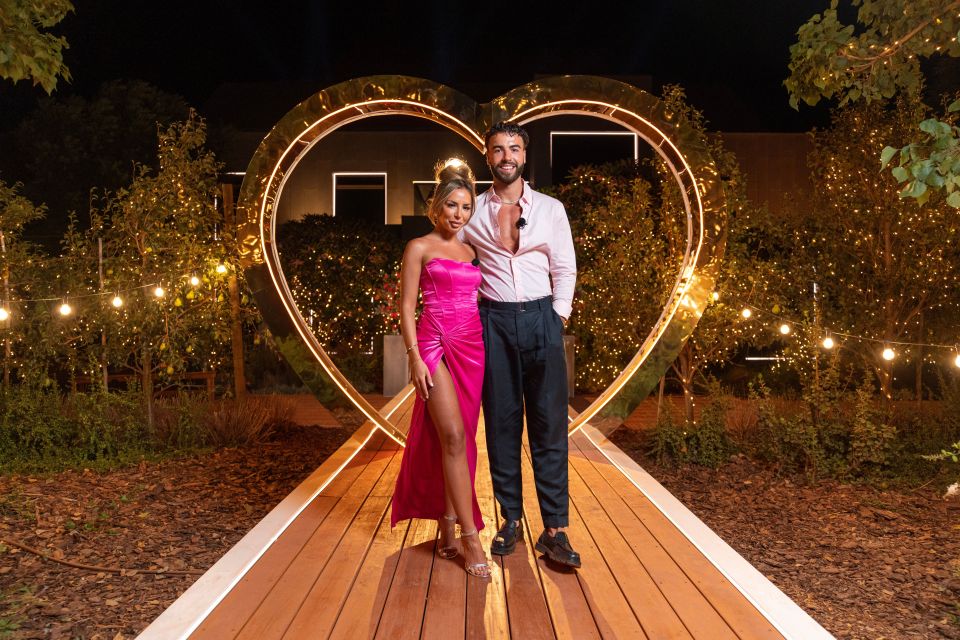 Elma Pazar and Sammy Root at the Love Island: All Stars final in South Africa.