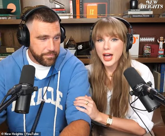 Taylor Swift, 35, delighted her fans on Wednesday by sharing the 'wild' and 'romantic' details of how her love story with Travis Kelce, 35, began