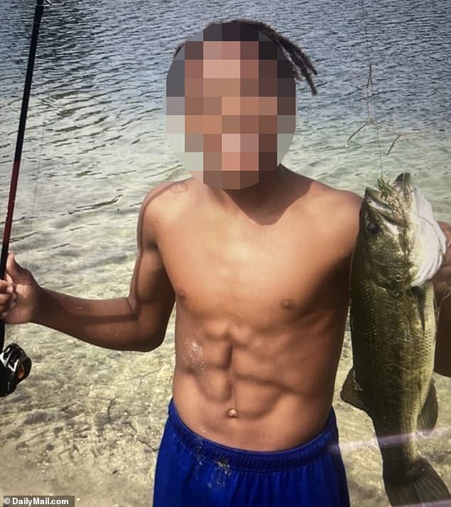 Caron's alleged victim is pictured here. He previously told the Daily Mail that he'd made the first move on Caron, that she was no predator and that he wanted to be with her