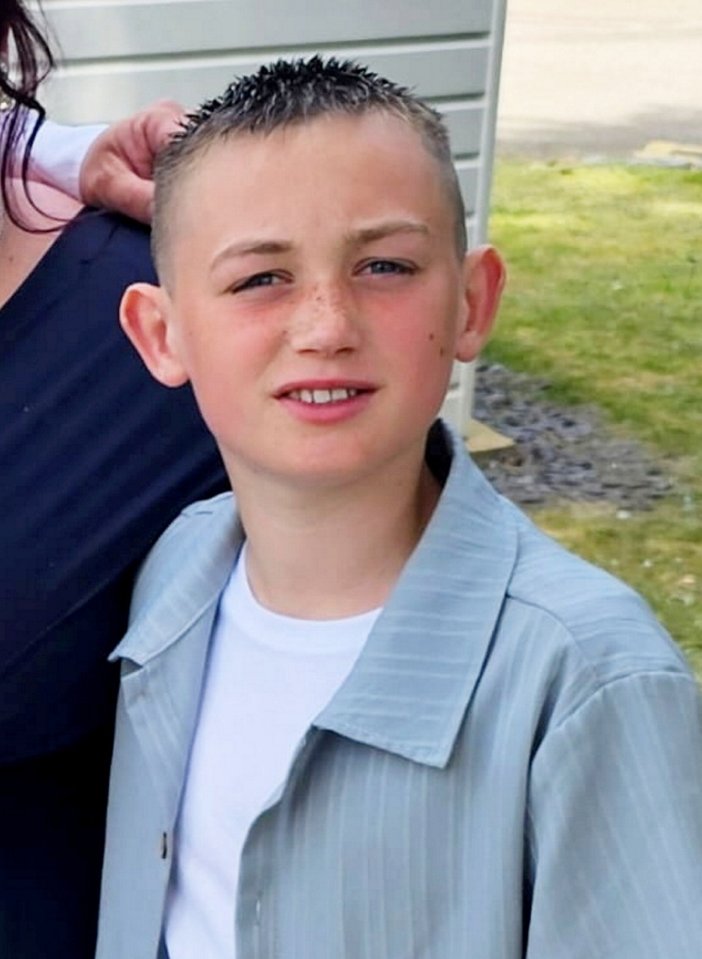 Photo of Harrison Thompson, a 13-year-old boy with cancer.
