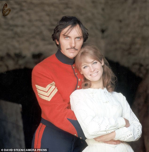 Terence Stamp with Julie Christie for their film Far From The Madding Crowd (1967)