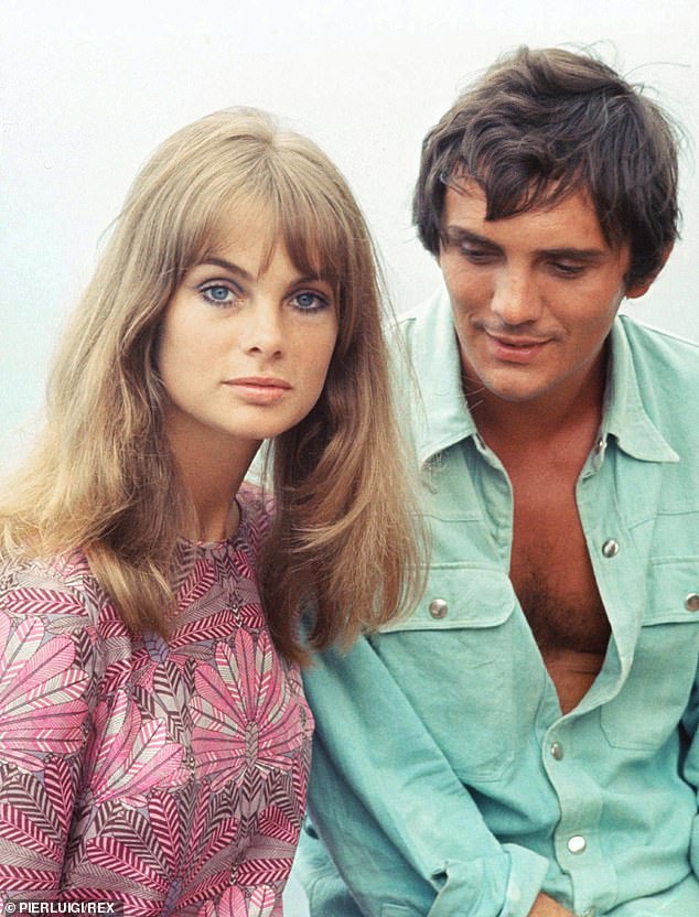 Despite his charm and looks, Stamp never fully achieved the success predicted for him as an actor. Pictured: Jean Shrimpton and Terence Stamp during their relationship