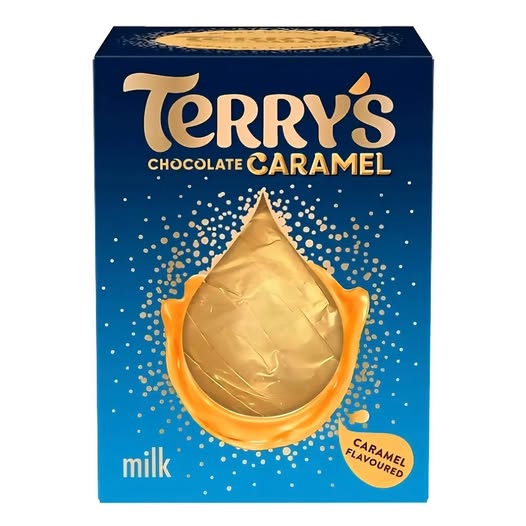 Terry's Chocolate Caramel milk chocolate box.