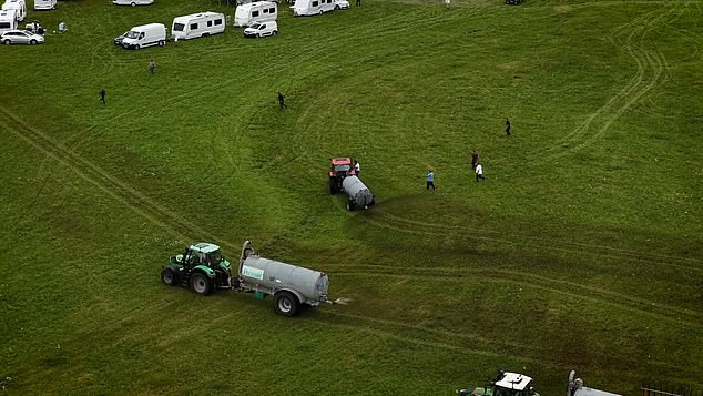 The video was uploaded to YouTube and also X with the caption 'How to get rid of squatters on your property ... farmer style'