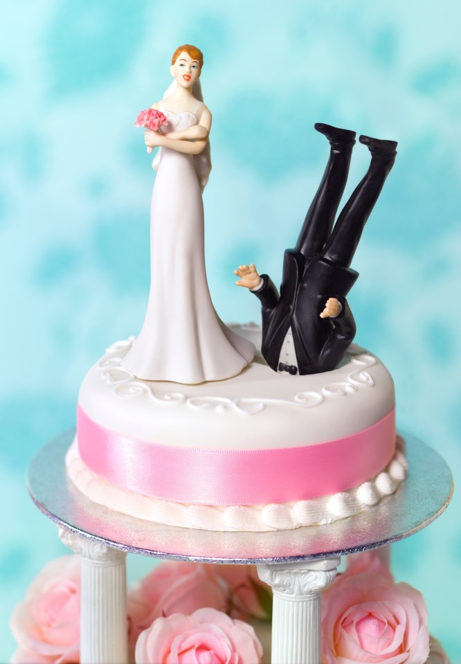 Divorce wedding cake